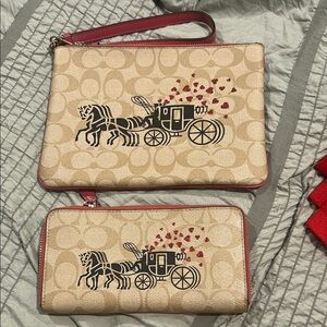 Coach Wristlet and Wallet Set